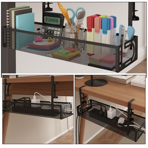 Cord Management Box under Desk Office Organizer Cable Storage Organiser - Afbeelding 4 van 12