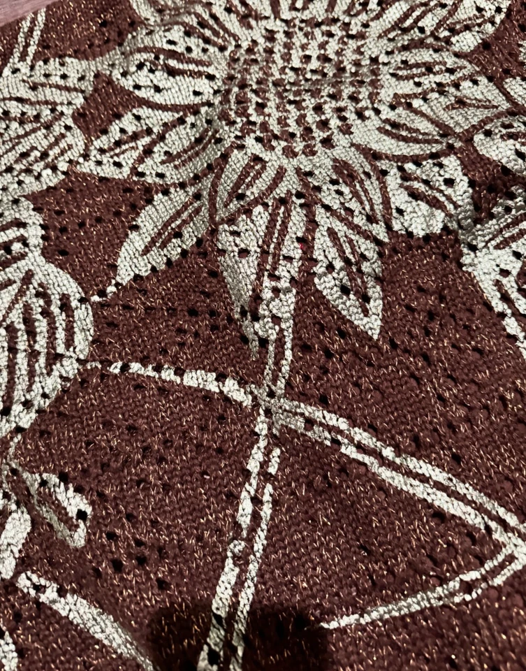 Vestido Falda Acanalada Top Floral Tono Tierra Prendas de Punto Custo Barcelona Vintage Y2K Foto 3 de 4