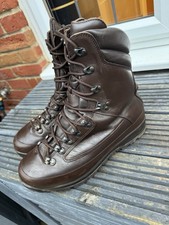 British Army Brown Goretex Combat Boots - UK 9W - Wide Width - Supergrade - B276