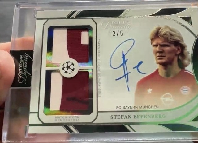 2025 Topps Dynasty UCC Stefan Effenberg Patch Auto 2/5 Bayern München