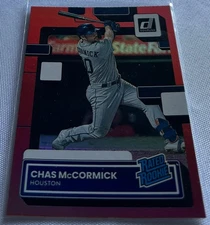 2022 Donruss Baseball Chas McCormick Houston Astros Holo Red Rated Rookie #70