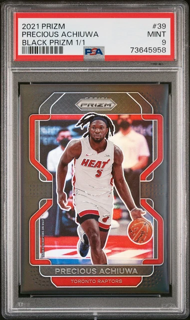 2021 Panini Prizm #39 Precious Achiuwa Black Prizms 1/1 PSA 9 Mint