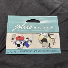Jolee's Boutique Scrapbooking Embellishments, Soccer Balls and Whistles Sports
