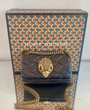 Image of Kurt Geiger Kensington Bag Leather Black Small RRP £239 