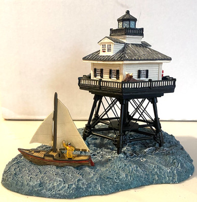 Harbour Lights Middle Bay Lighthouse, Alabama HL #187 6172/9500, NIB, SIGNED