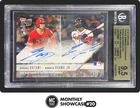 SHOHEI OHTANI RONALD ACUNA BGS 9.5 2018 TOPPS NOW ROOKIE AWARD WINNER AUTO 97/99