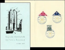 BM956. PROTECTORATE BOHEMIA AND MORAVIA EXHIBITION FOLDER 1941 W/ SPECIAL CANCEL