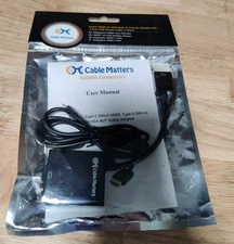 NEW Cable Matters Active Hdmi To Vga Male To Female Adapter 113046