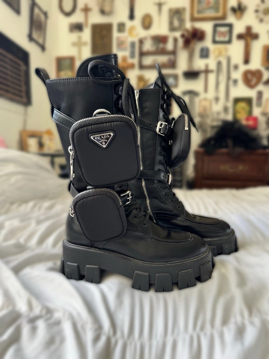 PRADA Black Mid-Calf Boots for Women for sale | eBay PRADA Black Mid-Calf Boots for Women for sale | eBay