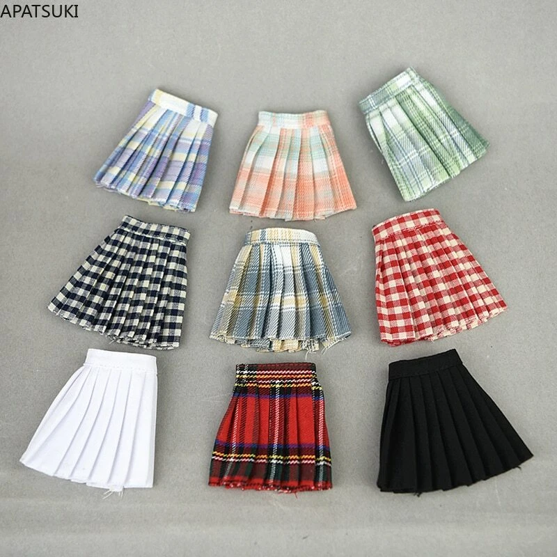 1 6 Dolls Accessories Doll Clothes For Barbie Doll Outfits Pleated Skirt Kid Toy