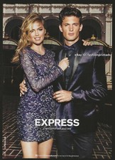 EXPRESS 1-Page PRINT AD Holiday 2014 KATE UPON Garrett Neff SEXY COUPLE