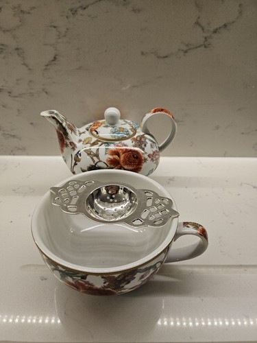 Victorian Style Tea Strainer Silver Plated Double Handle Antique Style Tableware - Picture 10 of 10