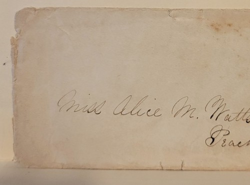 EAST HAMPTON MA c l860s Manuscript #65 Cover to PEACHAM VERMONT Ladies - Picture 3 of 4