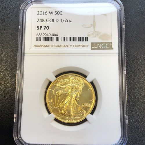 NGC SP70 2016W .9999 Gold Centennial Walking Liberty Half Dollar eBay