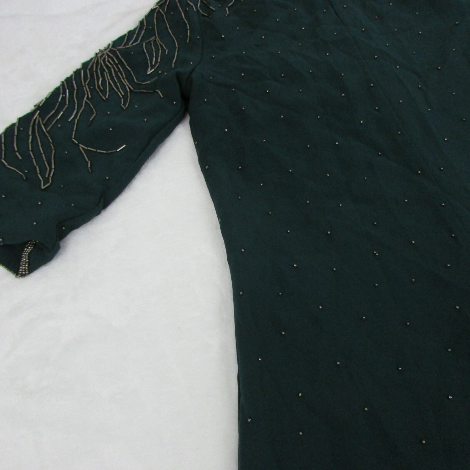 FILA Women's Volcom Stone Row Mini Dress Short Sleeve Dark Green Metal Accents Size S