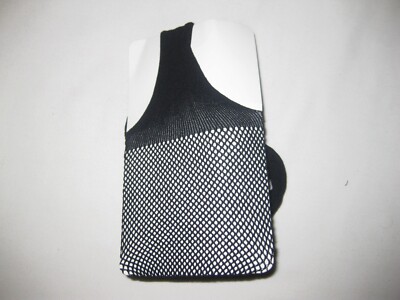 Fishnet suspender tights black nip goth punk metal