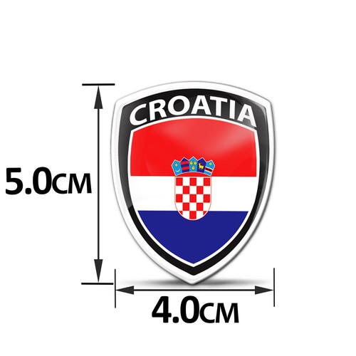 2 adesivi auto moto bicicletta casco laptop Croazia bandiera croatia bandiera - Foto 2 di 9