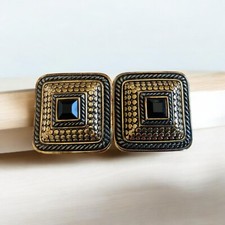 Paquette Belt Buckle Gold  Rhinestone Vtg Hollywood Regency 80s Working Woman