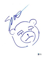 SETH MACFARLANE HAND DRAWN SIGNED ORIGINAL TED BEAR SKETCH PROOF BECKETT COA BAS