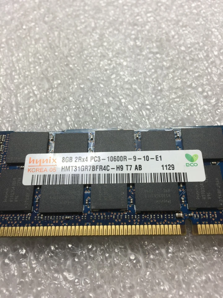 32GB (4x8GB) Hynix 2Rx4 PC3-10600R DDR3-1333MHz Reg ECC HMT31GR7BFR4C-H9 FREE SH - Image 3 of 4