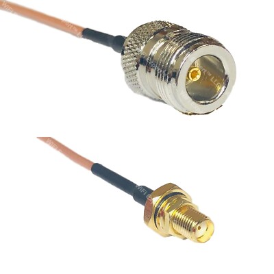 RG316 N FEMALE to SMA Female O-Ring RF Cable Rapid-SHIP LOT