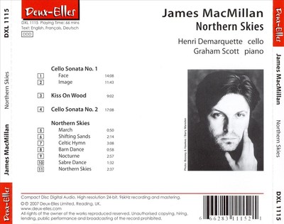 JAMES MACMILLAN: NORTHERN SKIES NEW CD