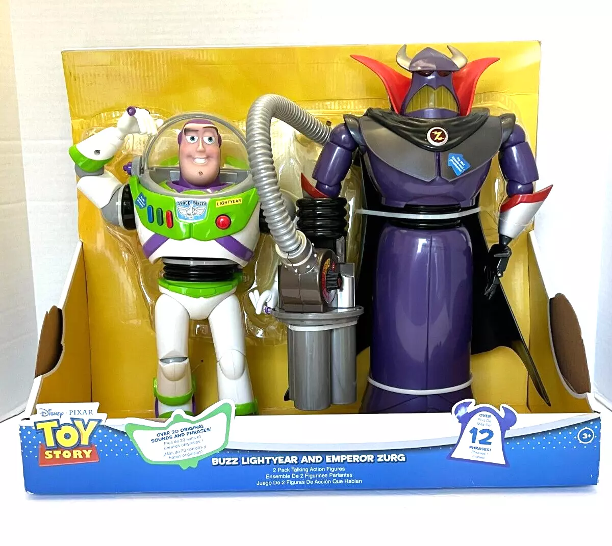 Disney Pixar Toy Story Buzz Lightyear and Emperor Zurg Talking Action  Figures