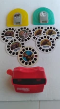 ViewMaster Classic Reel Slide 3D Viewer RED MATTEL w/reels & cases 