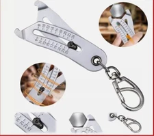 Convenient Nut and Bolt Thread Checker Bolt Size Finder Keychain Tool