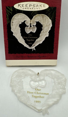 Hallmark Our First Christmas Together Ornament Vintage 1995 Christmas QX3177