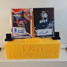 Lot Of 2 Autos 2022 Elite xtra Edition #215 Hector Liriano #11-JML Jacob Miller 