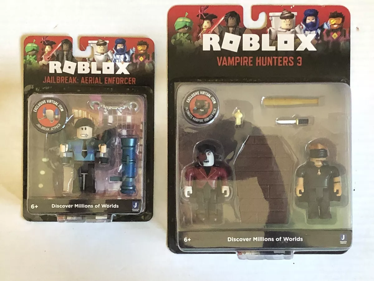 Roblox Action Collection - Jailbreak: Aerial Enforcer Figure Pack [Includes  Exclusive Virtual Item]