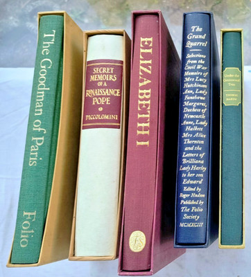 JOB LOT 5 x FOLIO BOOKS GRAND QUARREL ELIZABETH I GOODMAN OF PARIS THOMAS HARDY