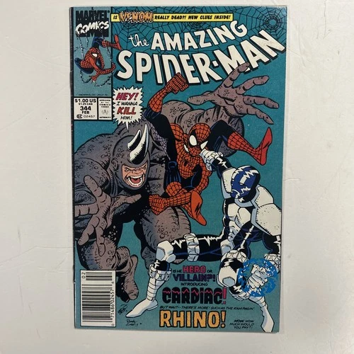 Amazing Spider-Man #344 VF Newsstand Edition 1st Appearance Of Cletus Kasady