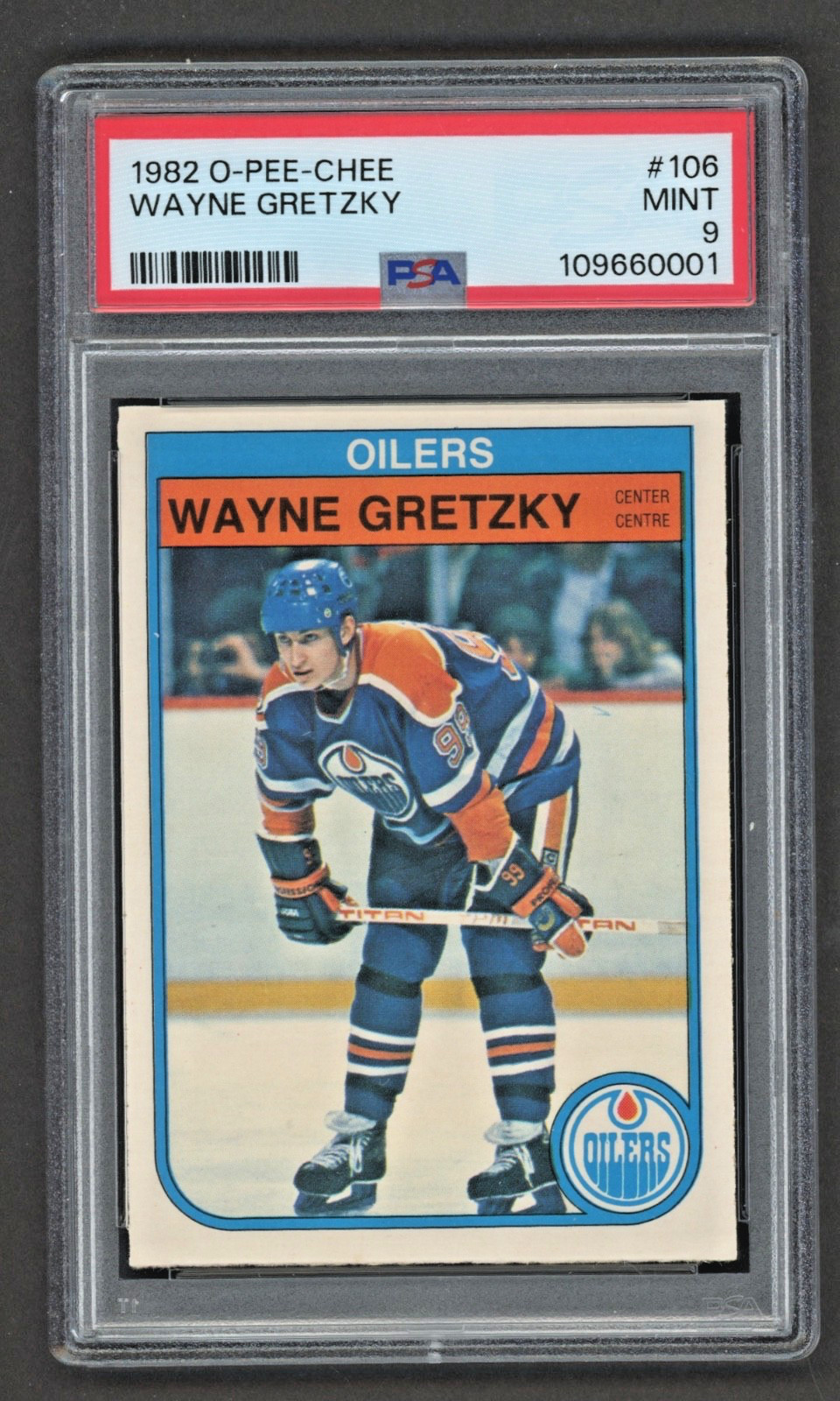 1982 O-Pee-Chee #106 WAYNE GRETZKY PSA 9 MINT "New to the Hobby"