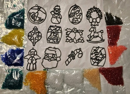 Vintage Makit & Bakit Christmas Ornament 12 Suncatcher Make It Bake It w Crystal