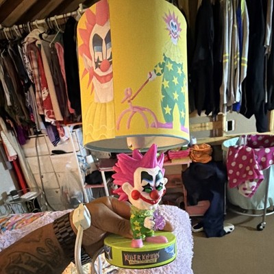 Killer Klowns from Outer Space Clown Table Lamp with Themed Drum Shade