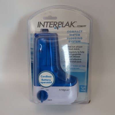 Interplak by Conair Compact Dental Water Jet Pick Flossing System WJX Brand New!