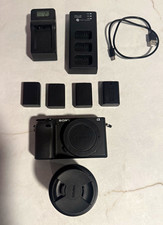 Sony Alpha a6400 24.2MP 4K Mirrorless Camera Body  Sigma 30mm f/1.4