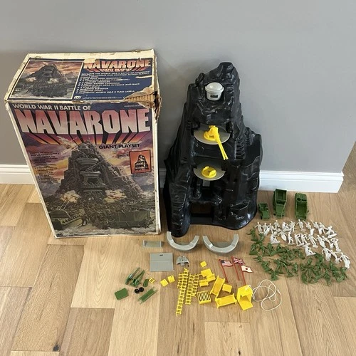 Vintage Marx Toys World War II Battle of Navarone Giant Playset w/ box
