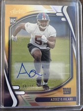 2021 Panini Absolute #159 Azeez Ojulari RC Rookie Gold Spectrum Auto /10