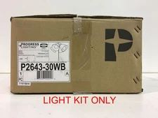 Progress Lighting P2643-30WB 4-Light White Ceiling Fan (Light Kit)