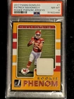 2017 Donruss Patrick Mahomes #7 Rookie Phenom Jerseys PSA 8- Fresh Grade