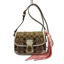 Coach Cricket Signature White Leather/Canvas/Brw