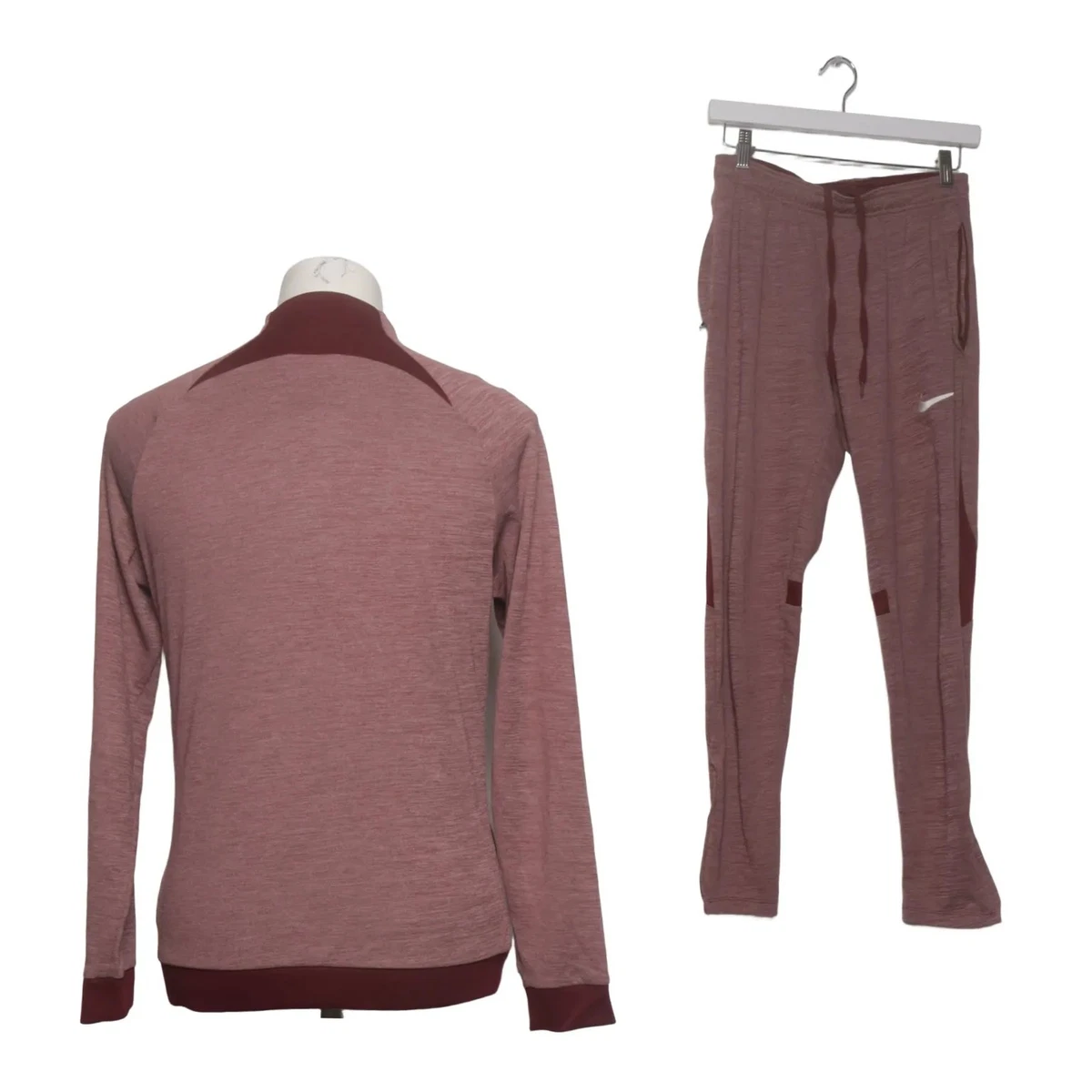 Nike, Trainingsset, Größe: S, Polyester, Rot, Einfarbig #fYz