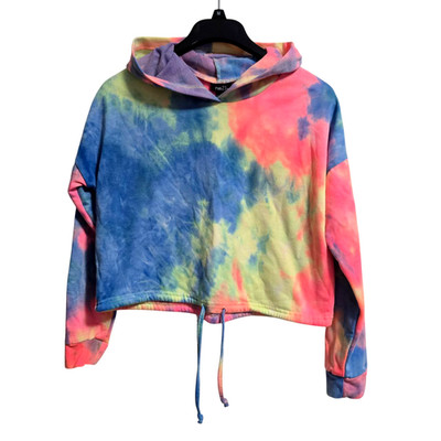 Rue21 Cropped Hoodie Tie Dye Multicolor Size S