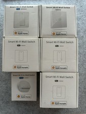 6x Smart Wi-Fi Wall Switches (Apple HomeKit Compatible) - Brand New
