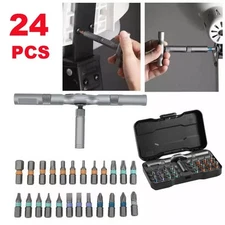24 in 1 Magnetic Screwdriver Set, DIY Ratchet Screwdriver Set, Multi Bit Magneti