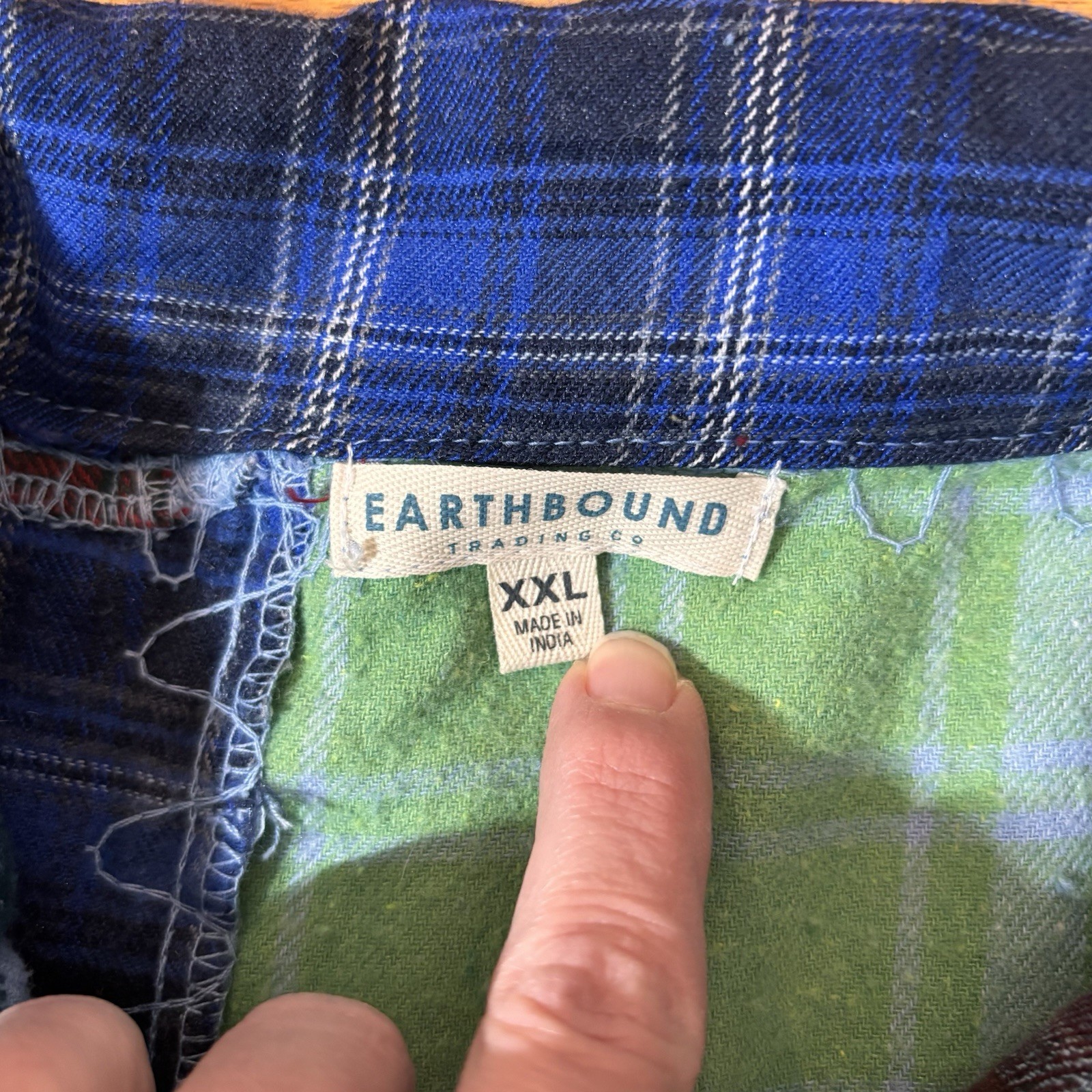 Earthbound Trading Patchwork Colorblock Long Slee… - image 5