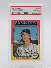 FRED STANLEY 1975 TOPPS BASEBALL #503 PSA 8 Q7113